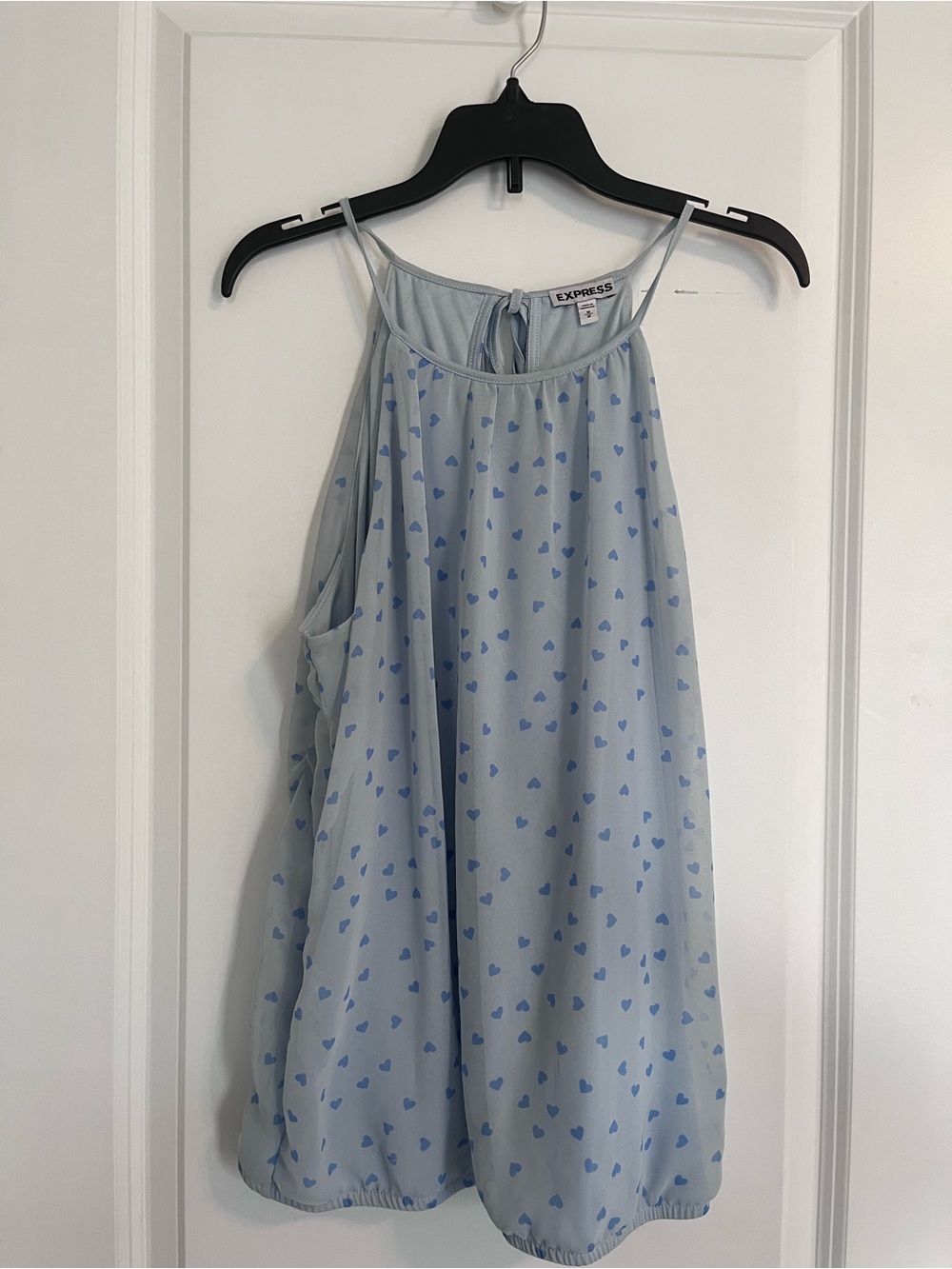 Express Blue Heart-Print Sleep Chemise